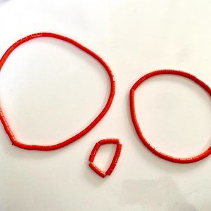 Red coral costume beads African Traditional Wedding